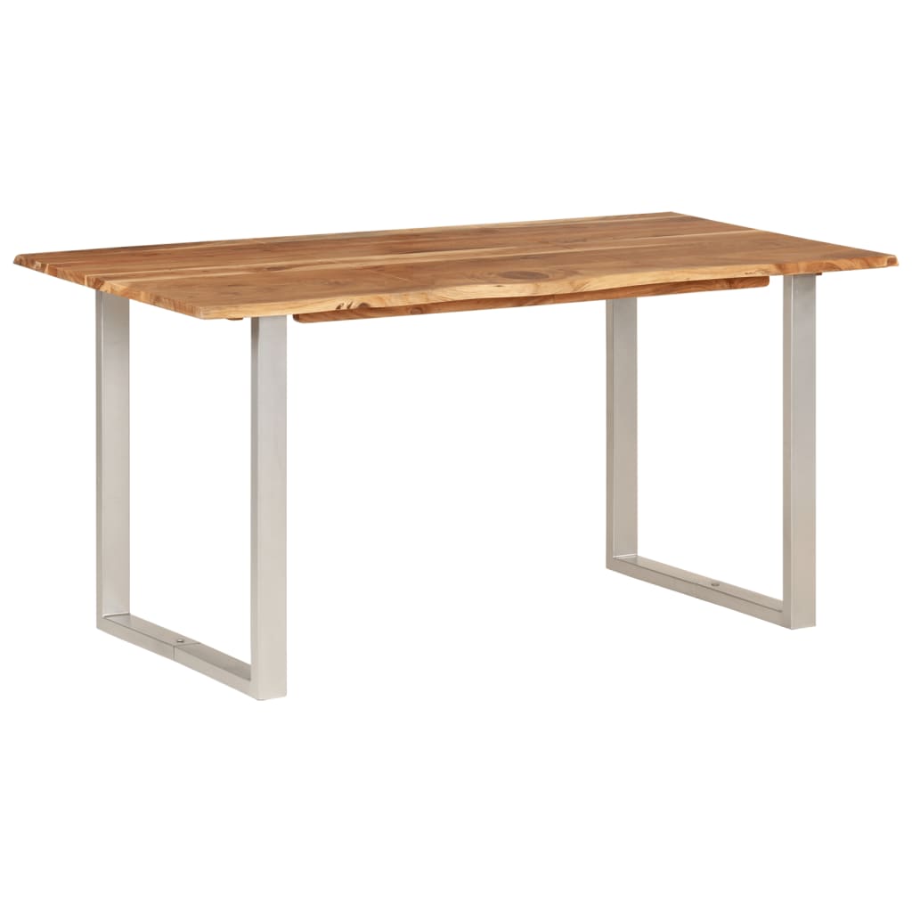 Tavolo da Pranzo 154x80x76 cm in Legno Massello di Acacia - homemem39