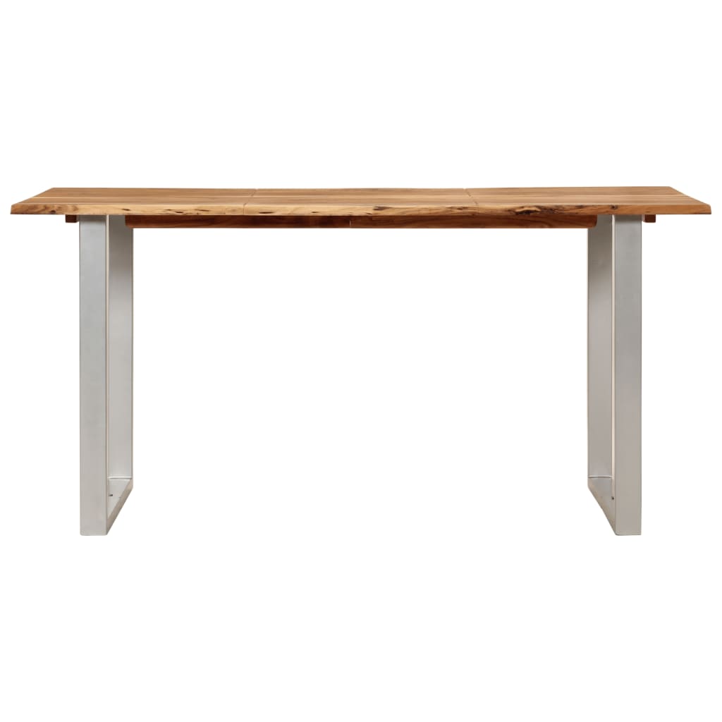 Tavolo da Pranzo 154x80x76 cm in Legno Massello di Acacia - homemem39