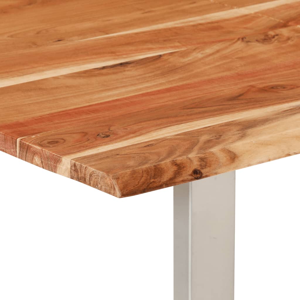 Tavolo da Pranzo 154x80x76 cm in Legno Massello di Acacia - homemem39