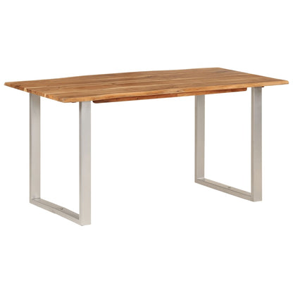 Tavolo da Pranzo 154x80x76 cm in Legno Massello di Acacia - homemem39