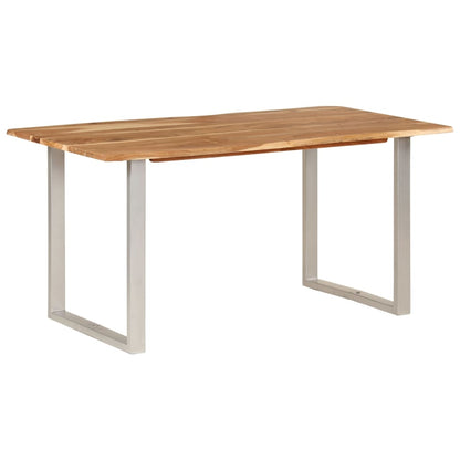 Tavolo da Pranzo 154x80x76 cm in Legno Massello di Acacia - homemem39