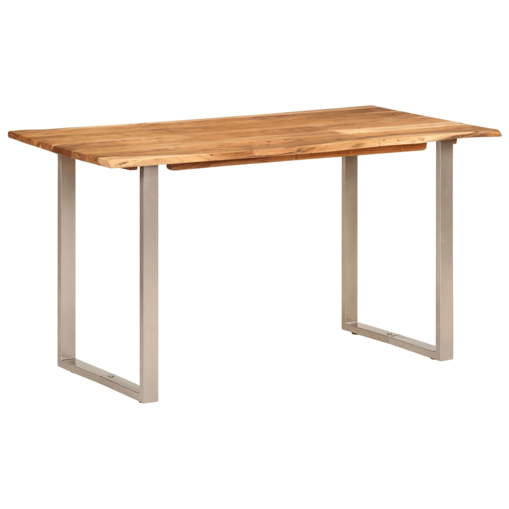 Tavolo da Pranzo 140x70x76 cm in Legno Massello di Acacia - homemem39