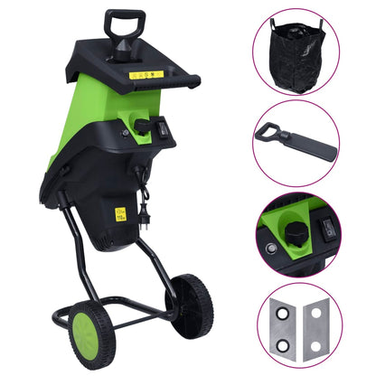 Trituratore da Giardino Elettrico con 2 Lame Extra 2400 W - homemem39