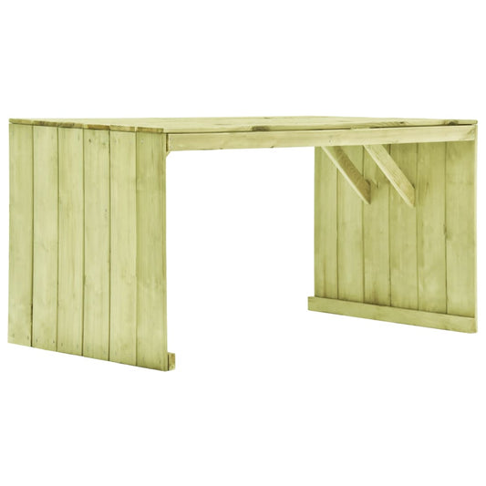 Tavolo da Giardino 150x87x80 cm in Legno di Pino Impregnato - homemem39