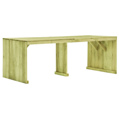 Tavolo da Giardino 220x101,5x80 cm Legno di Pino Impregnato - homemem39