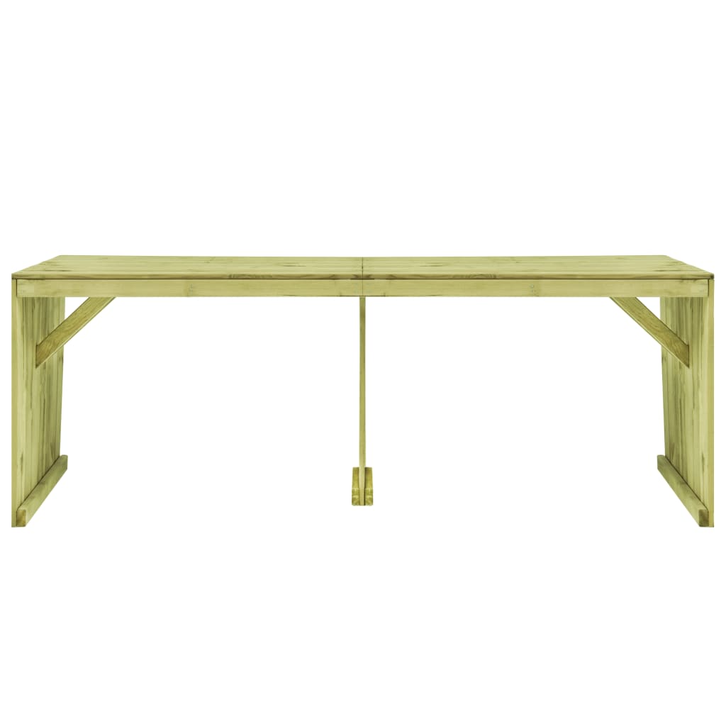 Tavolo da Giardino 220x101,5x80 cm Legno di Pino Impregnato - homemem39