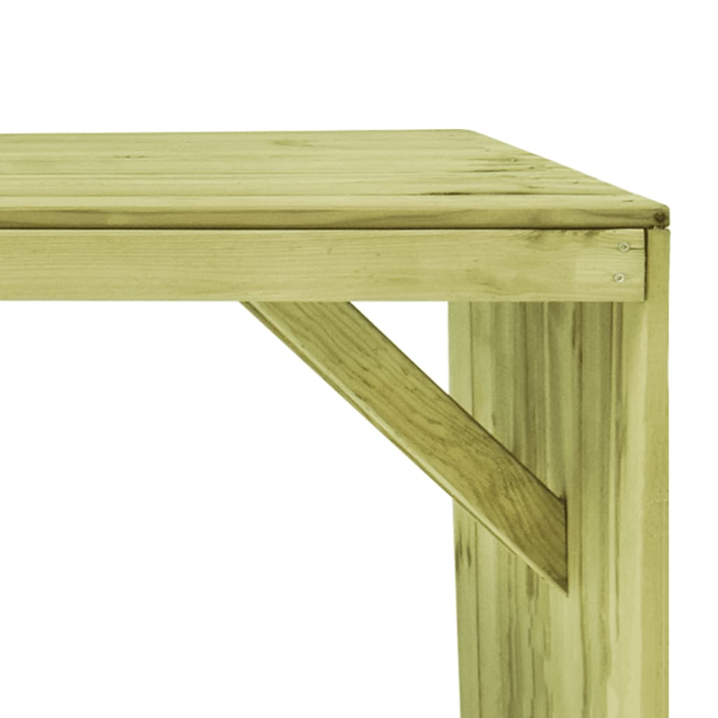 Tavolo da Giardino 220x101,5x80 cm Legno di Pino Impregnato - homemem39