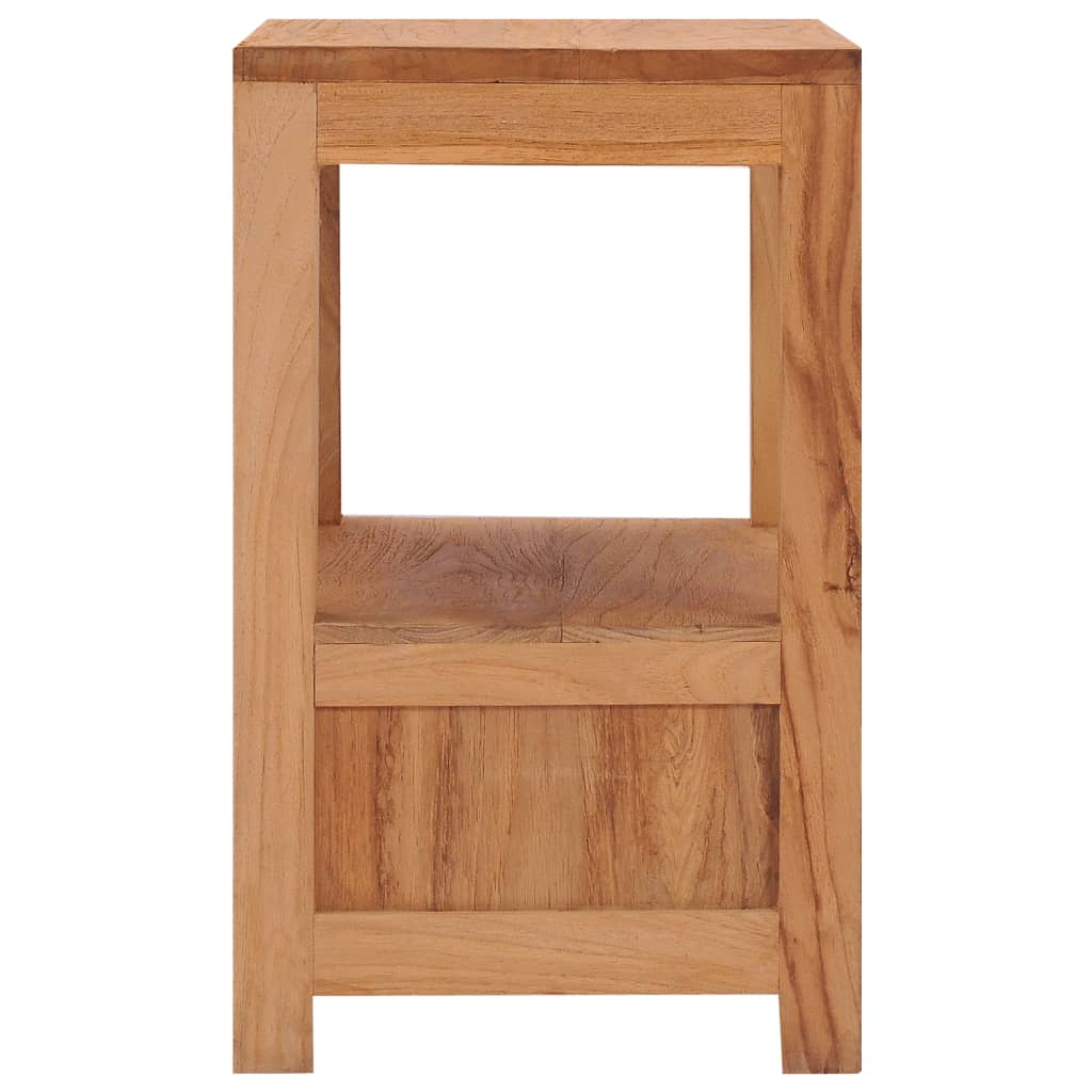 Comodino 40x30x50 cm in Legno Massello di Teak - homemem39