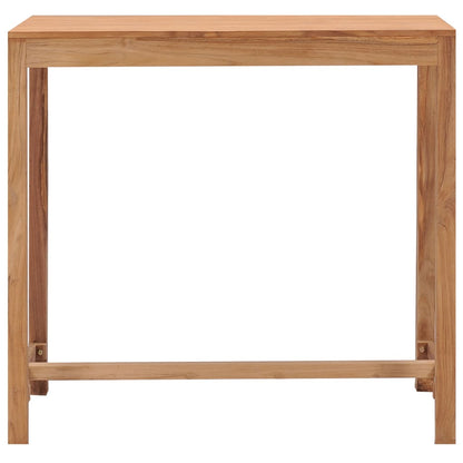 Tavolo da Bar per Esterni 110x60x105 cm Massello di Teak - homemem39