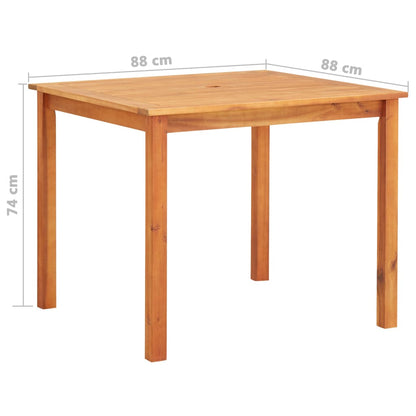 Set da Pranzo da Giardino 5 pz con Cuscini Massello di Acacia - homemem39