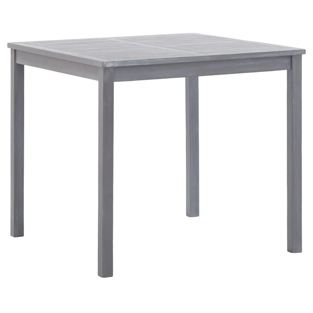 Set da Pranzo per Giardino 5 pz Legno Massello di Acacia Grigio - homemem39