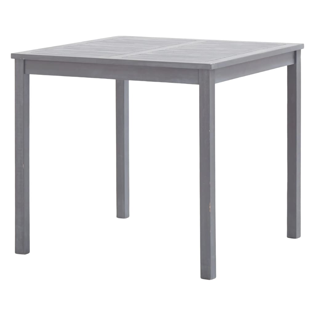 Set da Pranzo per Giardino 5 pz Legno Massello di Acacia Grigio - homemem39