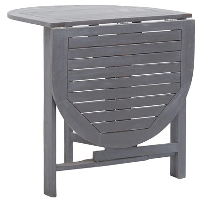 Set da Pranzo per Giardino 5 pz Legno Massello di Acacia Grigio - homemem39