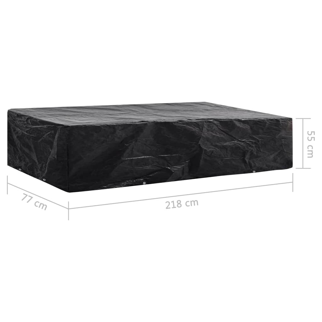 Coperture Arredi Giardino 2 pz 8 Occhielli 218x77x55 cm - homemem39