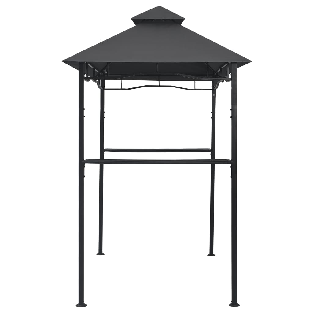 Gazebo per Barbecue 240x150x255 cm Antracite in Acciaio - homemem39