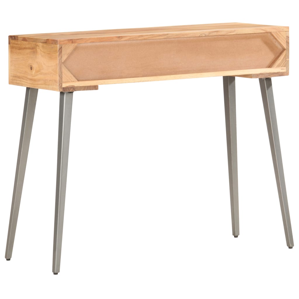 Tavolo Consolle 90x30x75 cm in Legno Massello di Acacia - homemem39