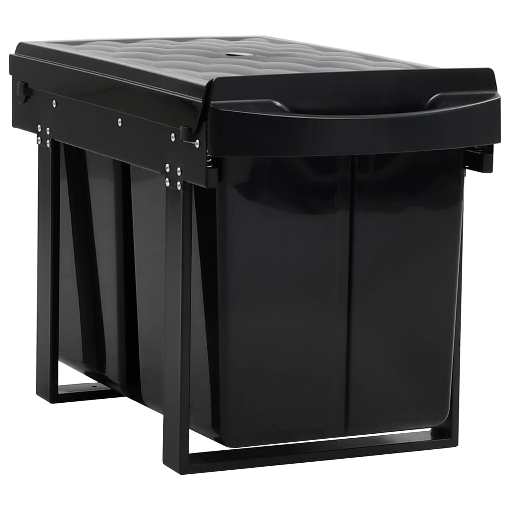 Cestino Estraibile per Mobile Cucina Chiusura Ammortizzata 48L - homemem39