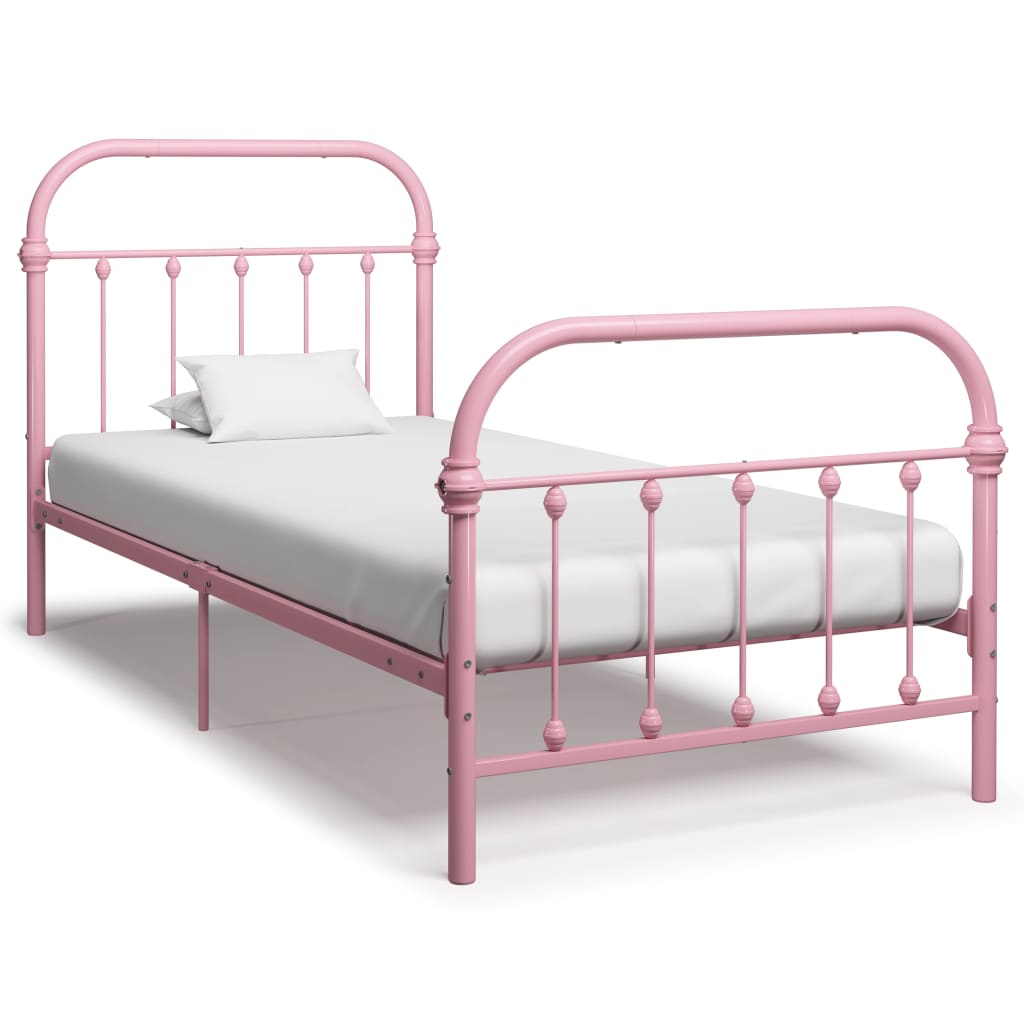 Giroletto Rosa in Metallo 90x200 cm - homemem39