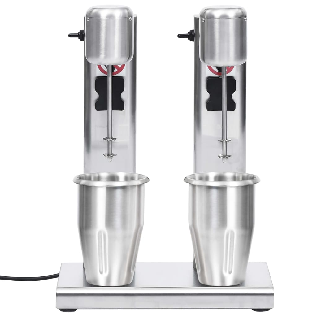 Frullatore per Milkshake con Tazza Doppia in Acciaio Inox 2 L - homemem39