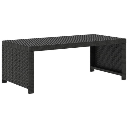 Set Divani da Giardino 5 pz con Cuscini in Polyrattan Nero - homemem39