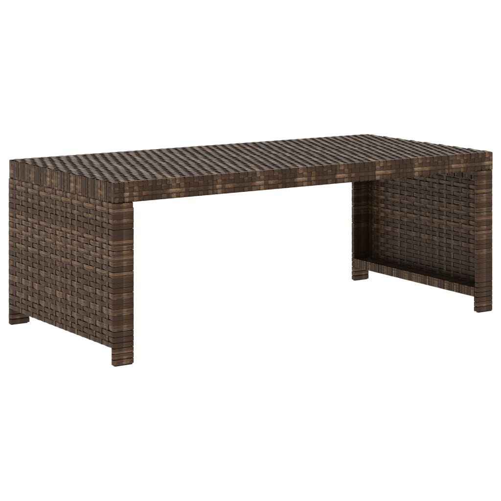 Set Divani da Giardino 5 pz con Cuscini in Polyrattan Marrone - homemem39