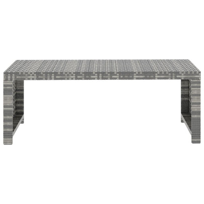 Set Divani da Giardino 5 pz con Cuscini in Polyrattan Grigio - homemem39