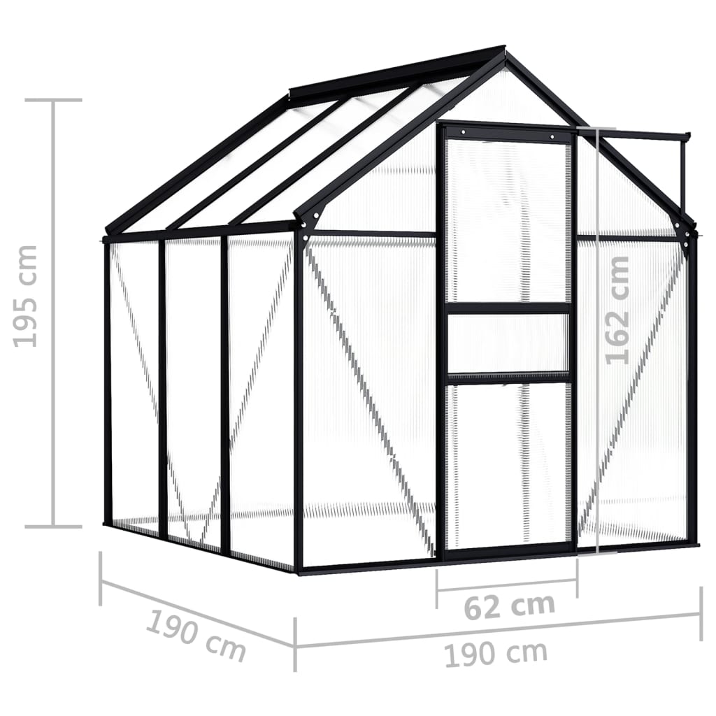 Serra Antracite in Alluminio 3,61 m² - homemem39