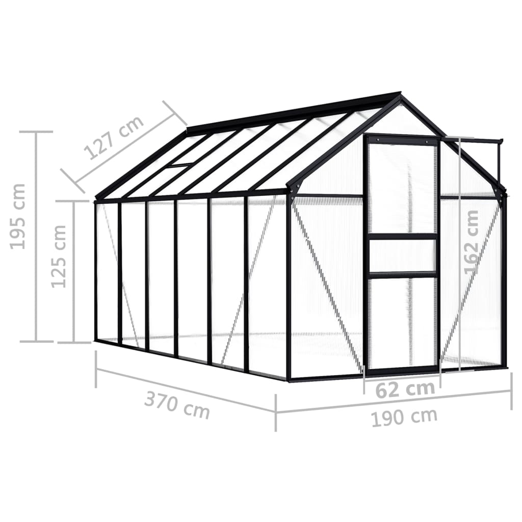 Serra Antracite in Alluminio 7,03 m² - homemem39