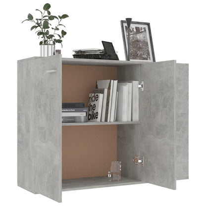 Credenza Grigio Cemento 105x30x75 cm in Legno Multistrato - homemem39