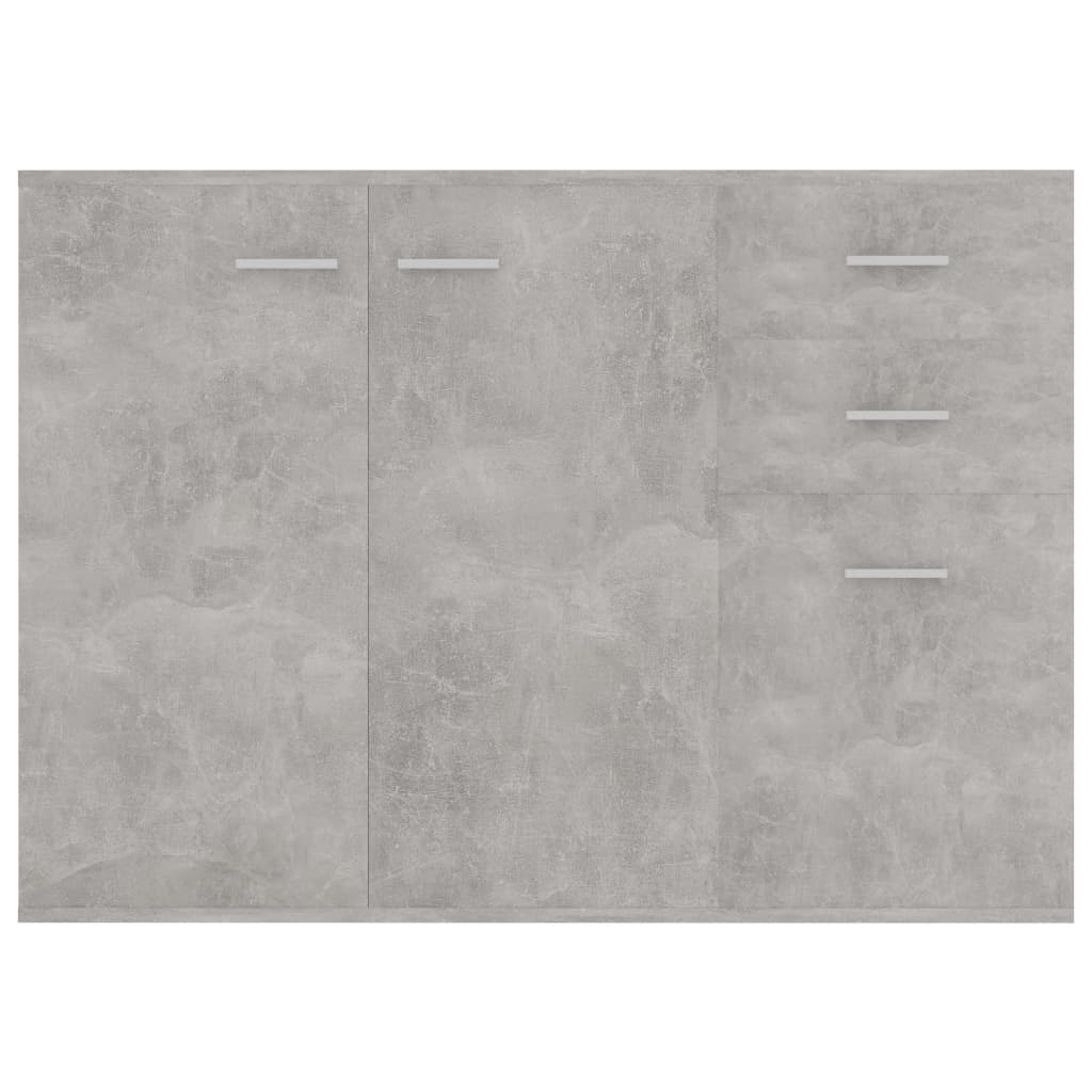 Credenza Grigio Cemento 105x30x75 cm in Legno Multistrato - homemem39