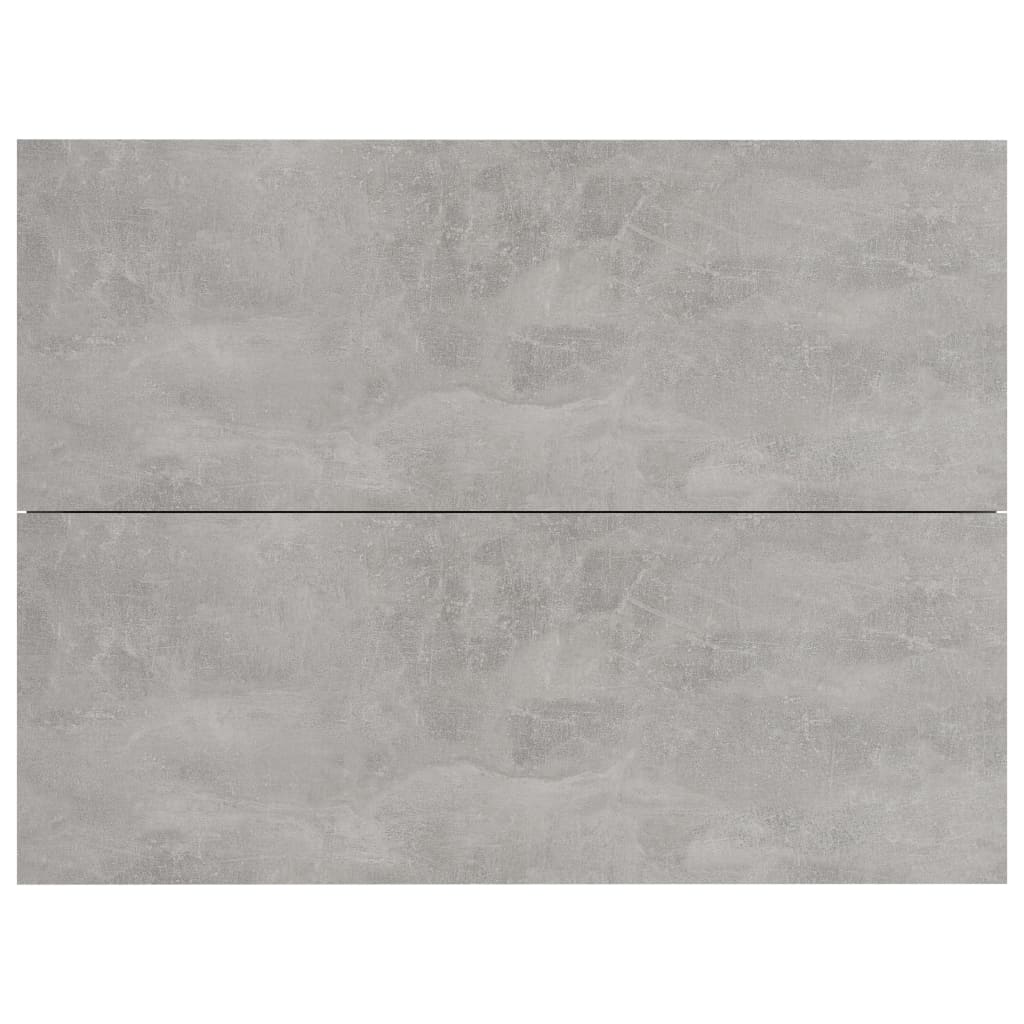 Comodino Grigio Cemento 40x30x30 cm in Legno Multistrato - homemem39