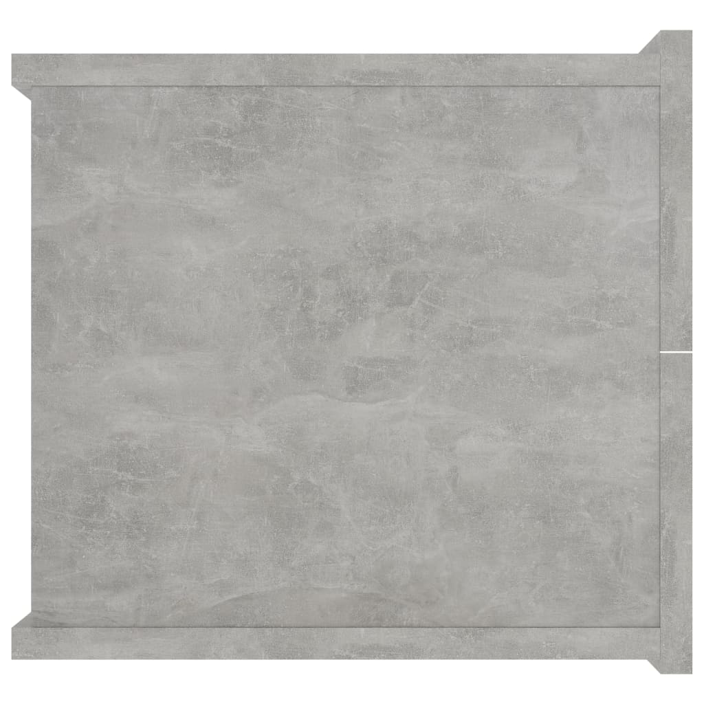 Comodino Grigio Cemento 40x30x30 cm in Legno Multistrato - homemem39