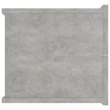 Comodino Grigio Cemento 40x30x30 cm in Legno Multistrato - homemem39