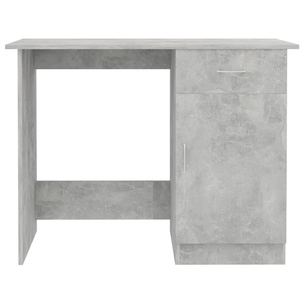 Scrivania Grigio Cemento 100x50x76 cm in Truciolato - homemem39