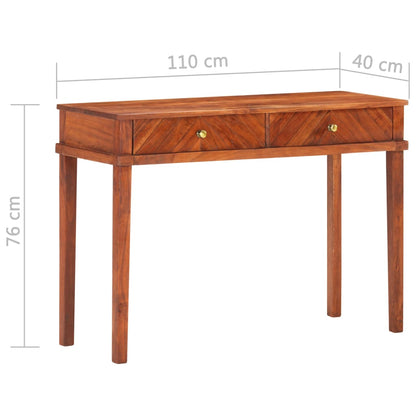 Tavolo Consolle 110x40x76 cm in Legno Massello di Acacia - homemem39