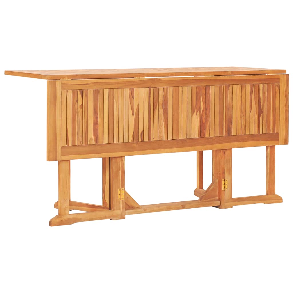 Tavolo Pieghevole a Farfalla 150x90x75 cm in Massello di Teak - homemem39