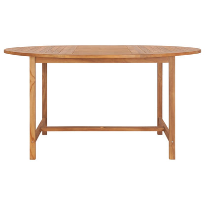 Tavolo da Giardino 150x76 cm in Massello di Teak - homemem39