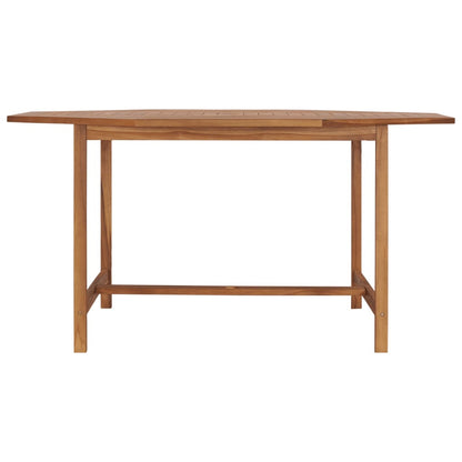 Tavolo da Giardino 150x150x75 cm in Legno Massello di Teak - homemem39