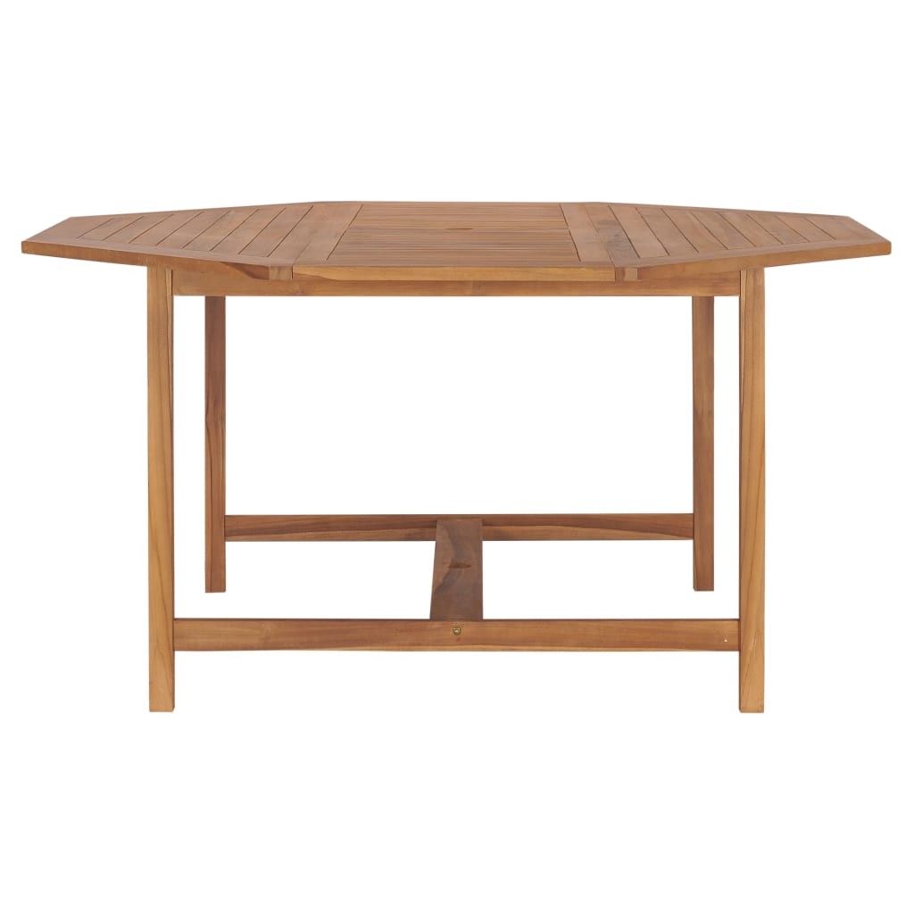 Tavolo da Giardino 150x150x75 cm in Legno Massello di Teak - homemem39