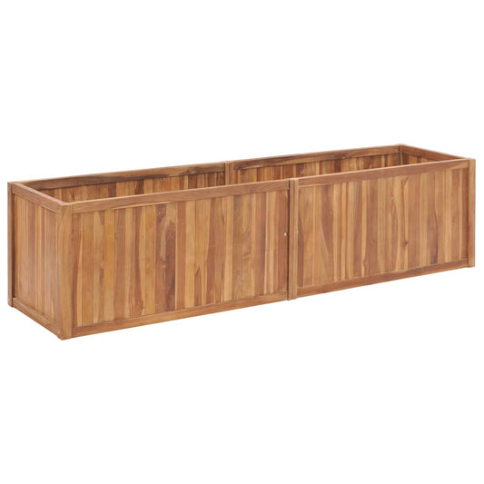 Letto Rialzato 200x50x50 cm in Legno Massello di Teak - homemem39