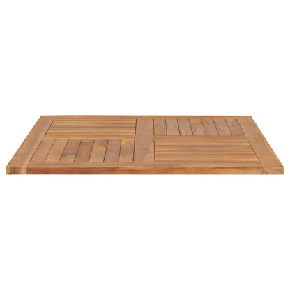 Piano del Tavolo Legno Massello di Teak Quadrato 90x90x2,5 cm - homemem39