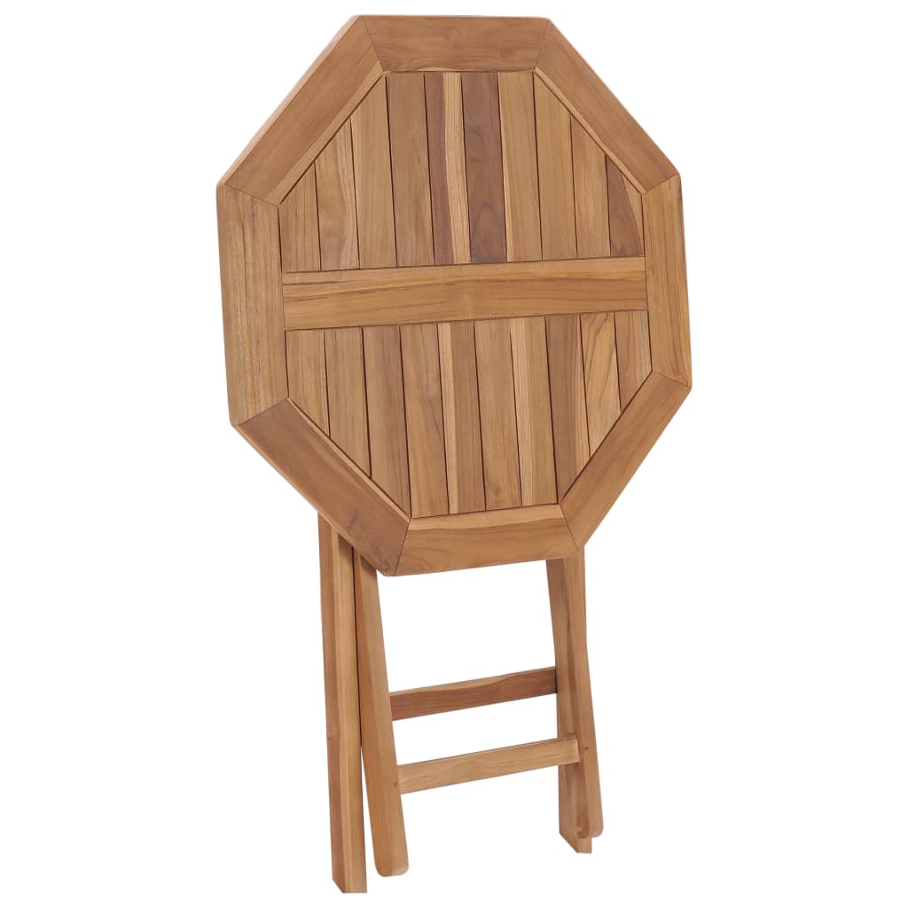 Tavolo da Giardino Pieghevole 60x60x75 cm in Massello di Teak - homemem39