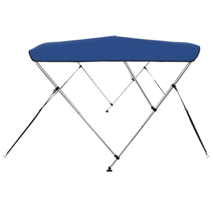 Bimini di Prua con Tendalino a 3 Archi Blu 183x160x137 cm - homemem39