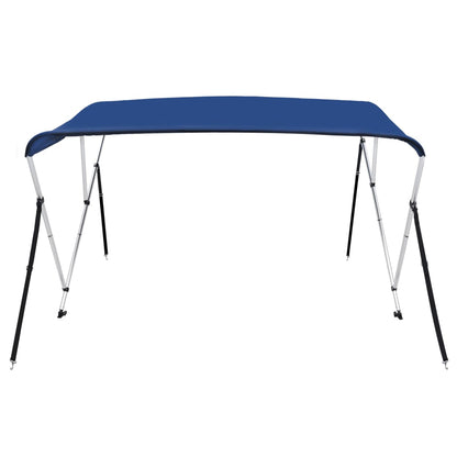 Bimini di Prua con Tendalino a 3 Archi Blu 183x160x137 cm - homemem39