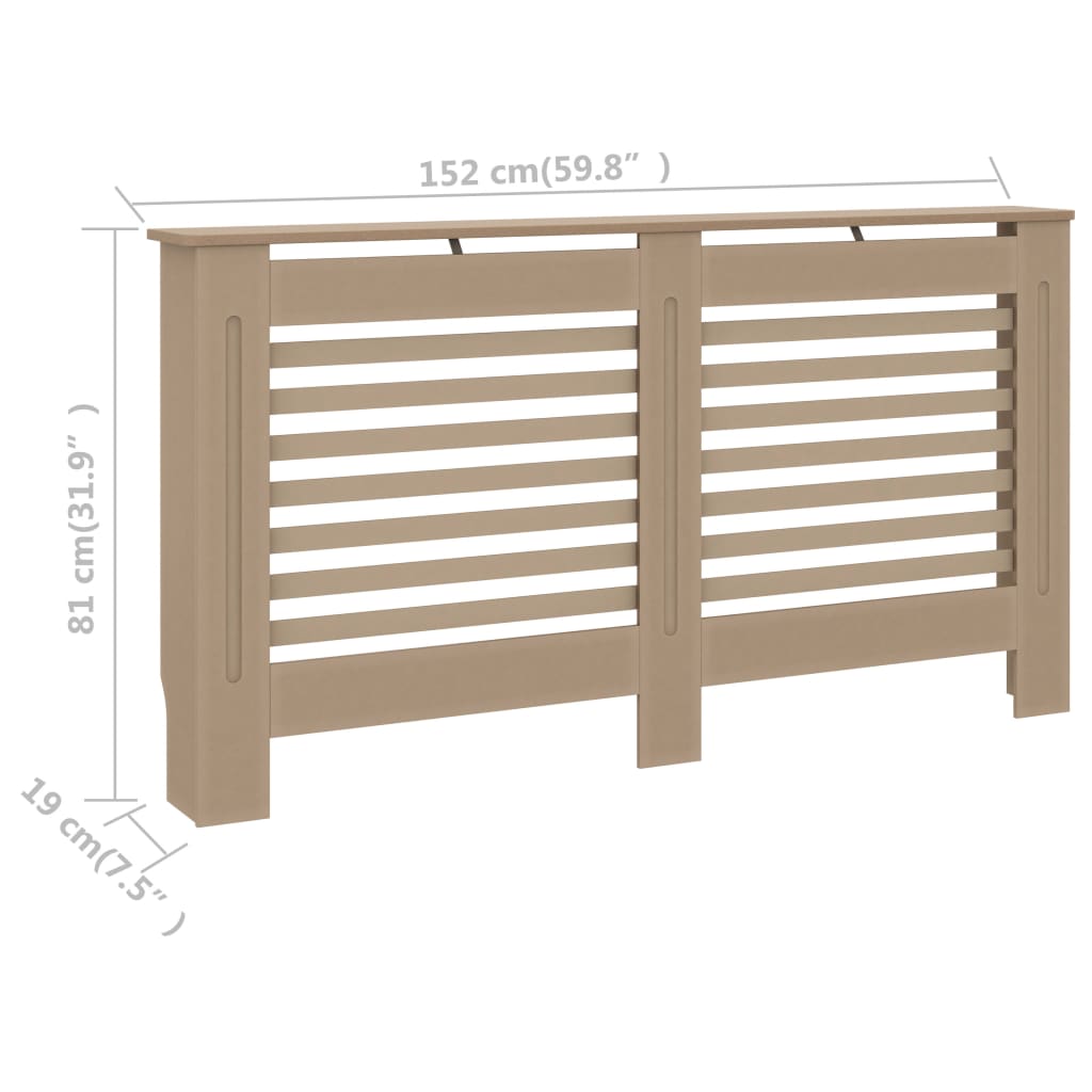 Copertura per Radiatore 152x19x81 cm in MDF - homemem39