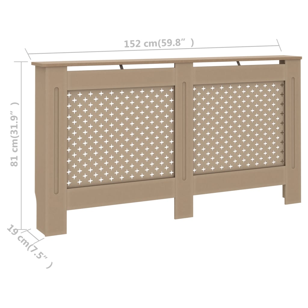 Copertura per Radiatore 152x19x81 cm in MDF - homemem39