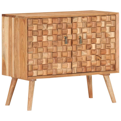 Credenza 75x35x65 cm in Legno Massello di Acacia - homemem39