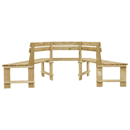 Panchina da Giardino 240 cm in Legno di Pino Impregnato - homemem39