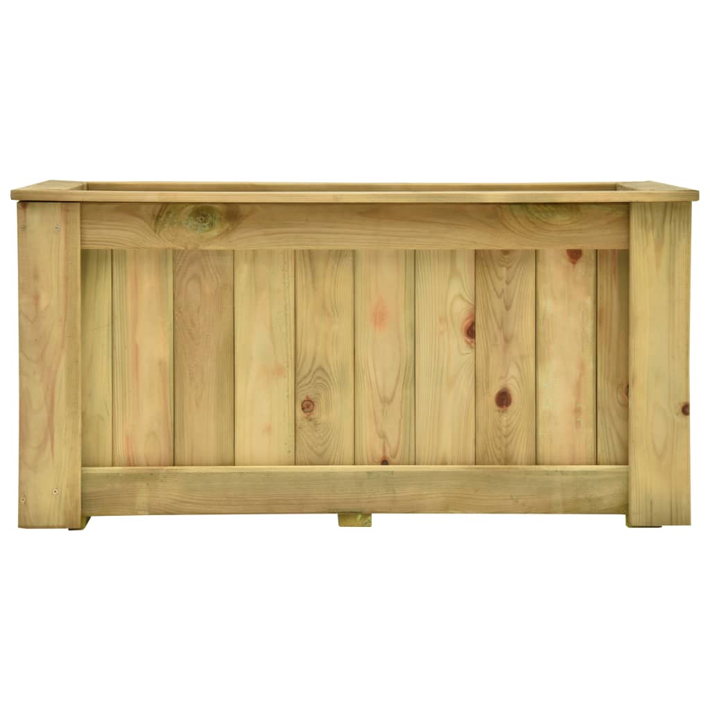 Fioriera Rialzata 100x50x50 cm in Legno di Pino Impregnato - homemem39