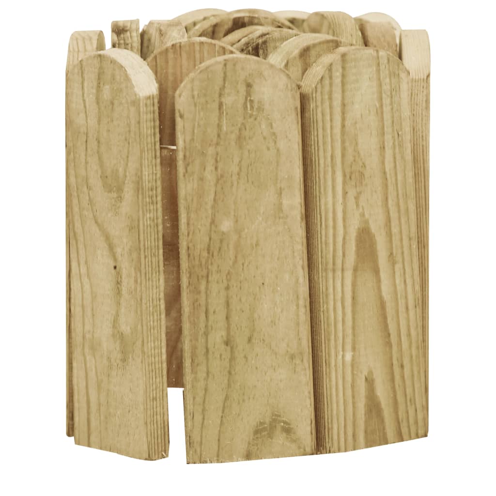 Rotolo di Bordura Verde 120 cm in Legno di Pino impregnato - homemem39